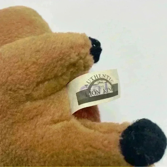 Vintage Disney The Lion King PUMBA 5" Plush w/ Vinyl Face Mattel 1994 - Picture 2 of 6